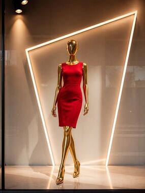 Kasper Classic Red Midi Dress